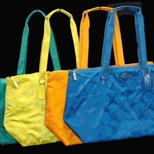 SET OF 5 COACH NYLON WEEKENDERS